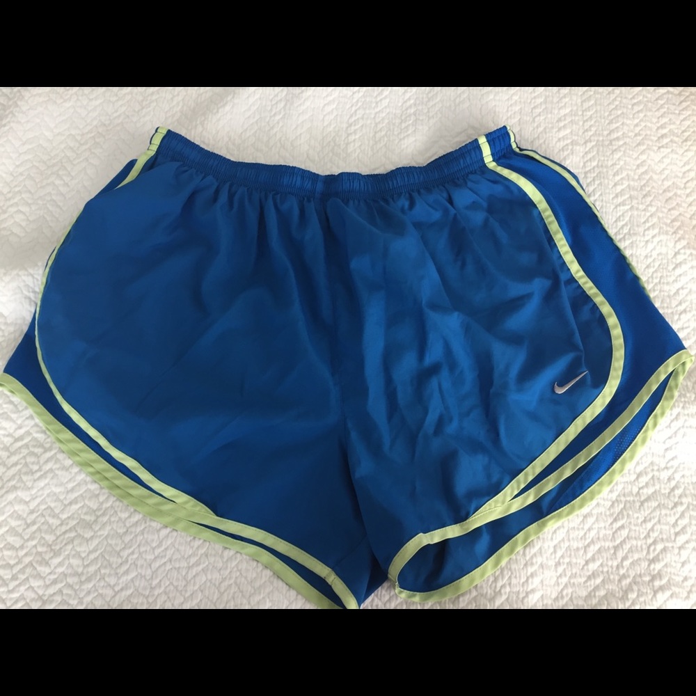 Nike tempo running shorts, blue